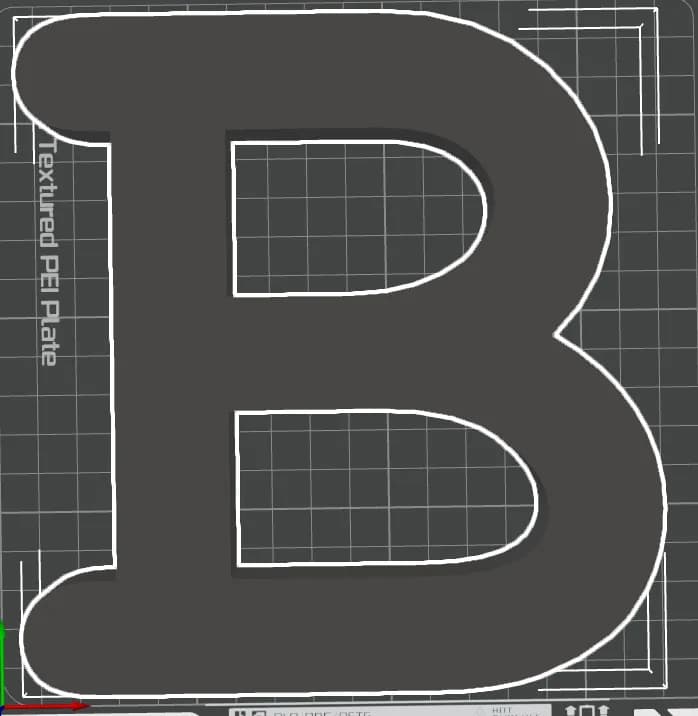 Объёмная буква B — фото 2