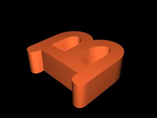 Объёмная буква B — фото 3