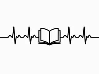 Панно «кардиограмма с книгой»