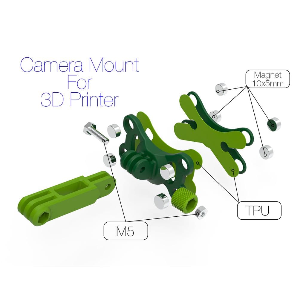 Крепление камеры для таймлапса 3D-печати