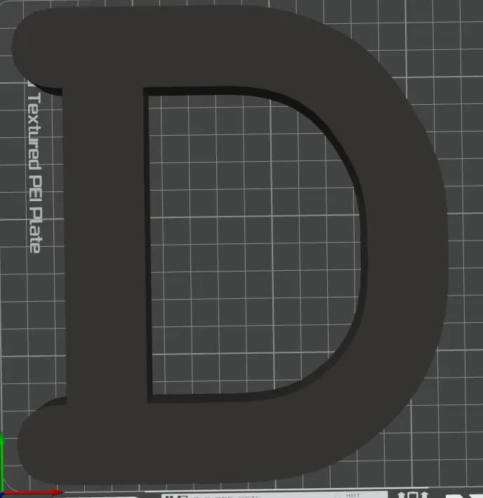 Объёмная буква D — фото 2
