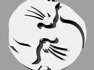 Парочка котов (декор)