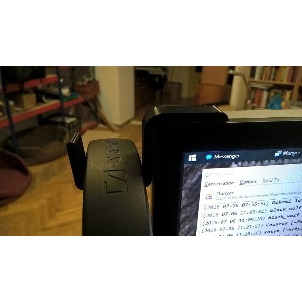 Крючок для наушников на монитор Dell