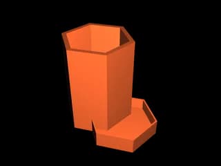 Шестигранная подставка для карандашей