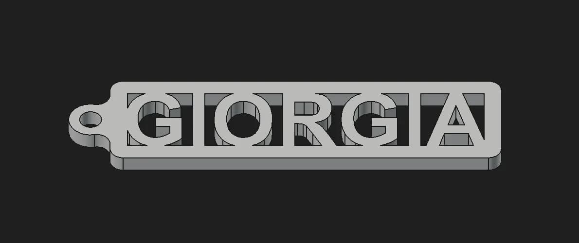 Именной брелок «Giorgia» — фото 4