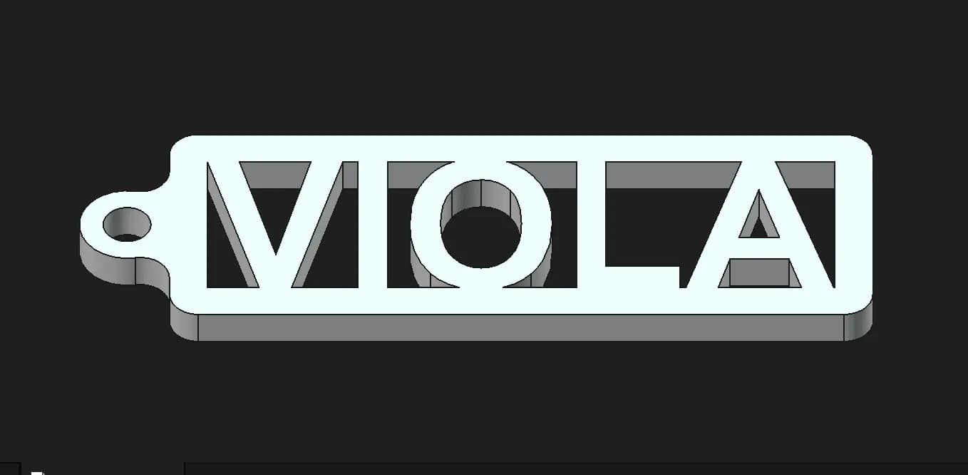 Брелок-табличка с именем Viola — фото 2
