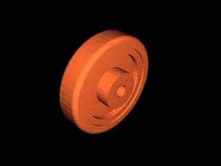 Сменное колесо чемодана 49 мм (с исходником FreeCAD) — фото 3