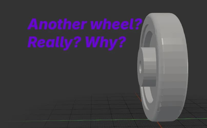 Сменное колесо чемодана 49 мм (с исходником FreeCAD) — фото 6