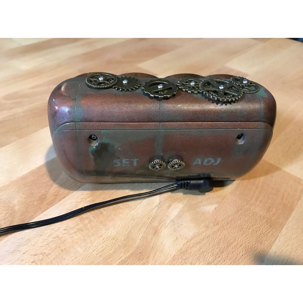 Часы на nixie-лампах в стиле стимпанк — фото 3