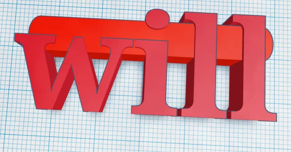 Табличка с именем Will — фото 2