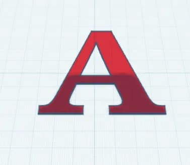 Объёмная буква «A» для термопереноса — фото 2