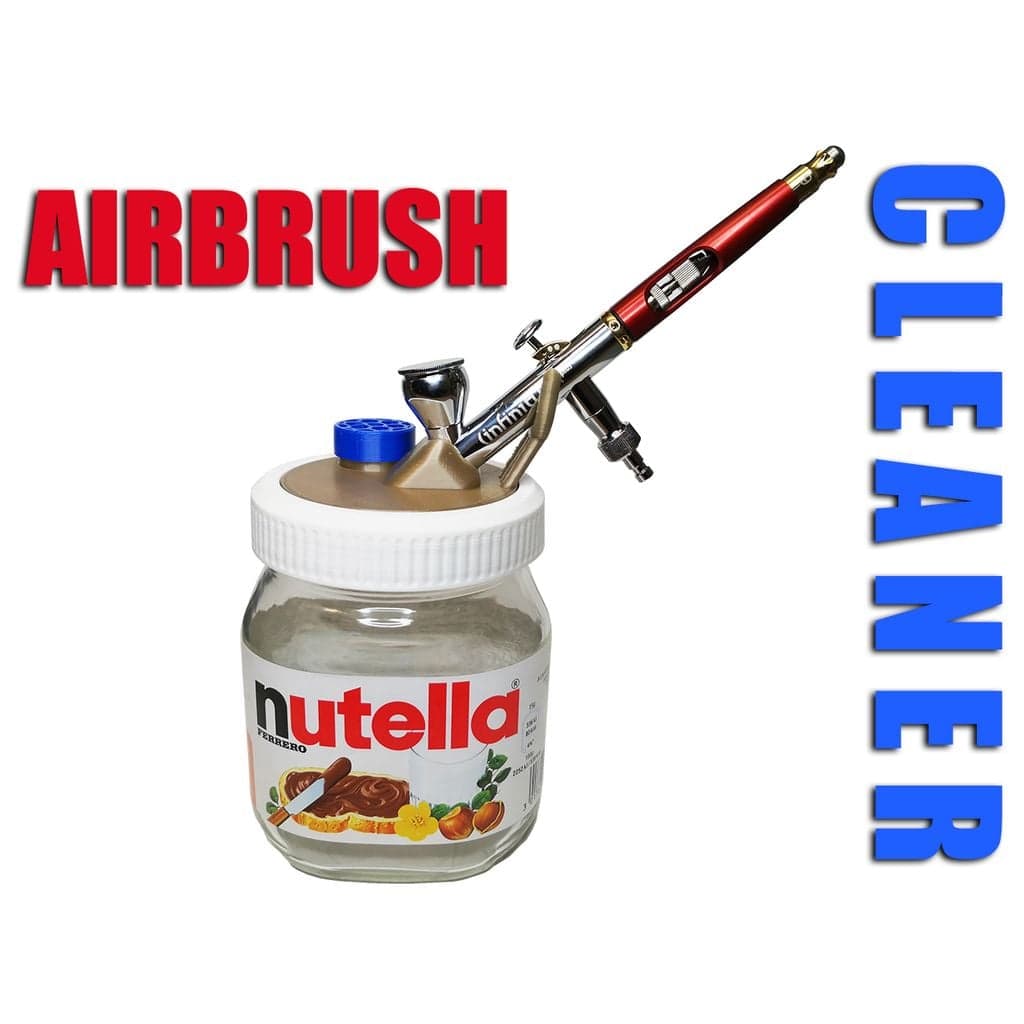 Емкость для очистки аэрографа (банка Nutella)