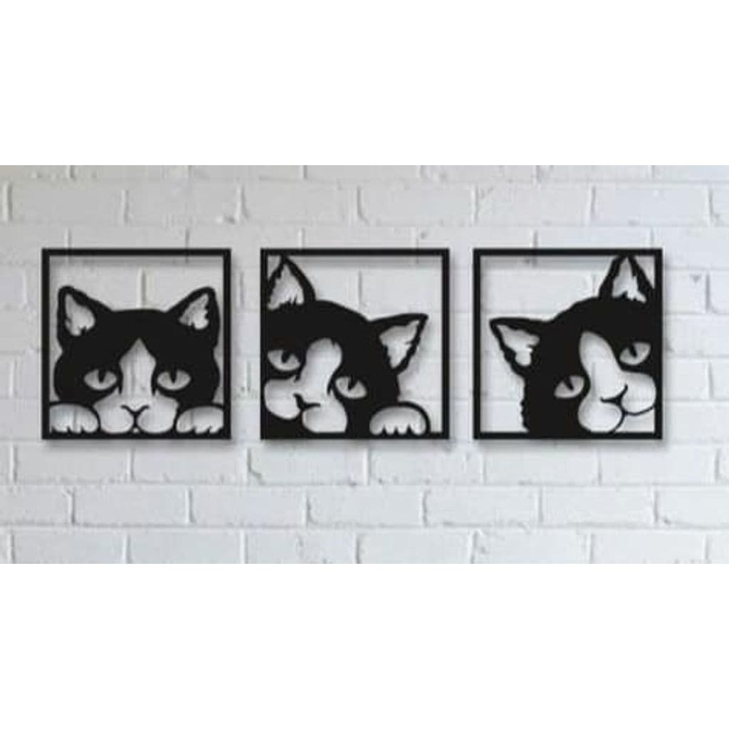 Настенный декор «Коты» (2D)