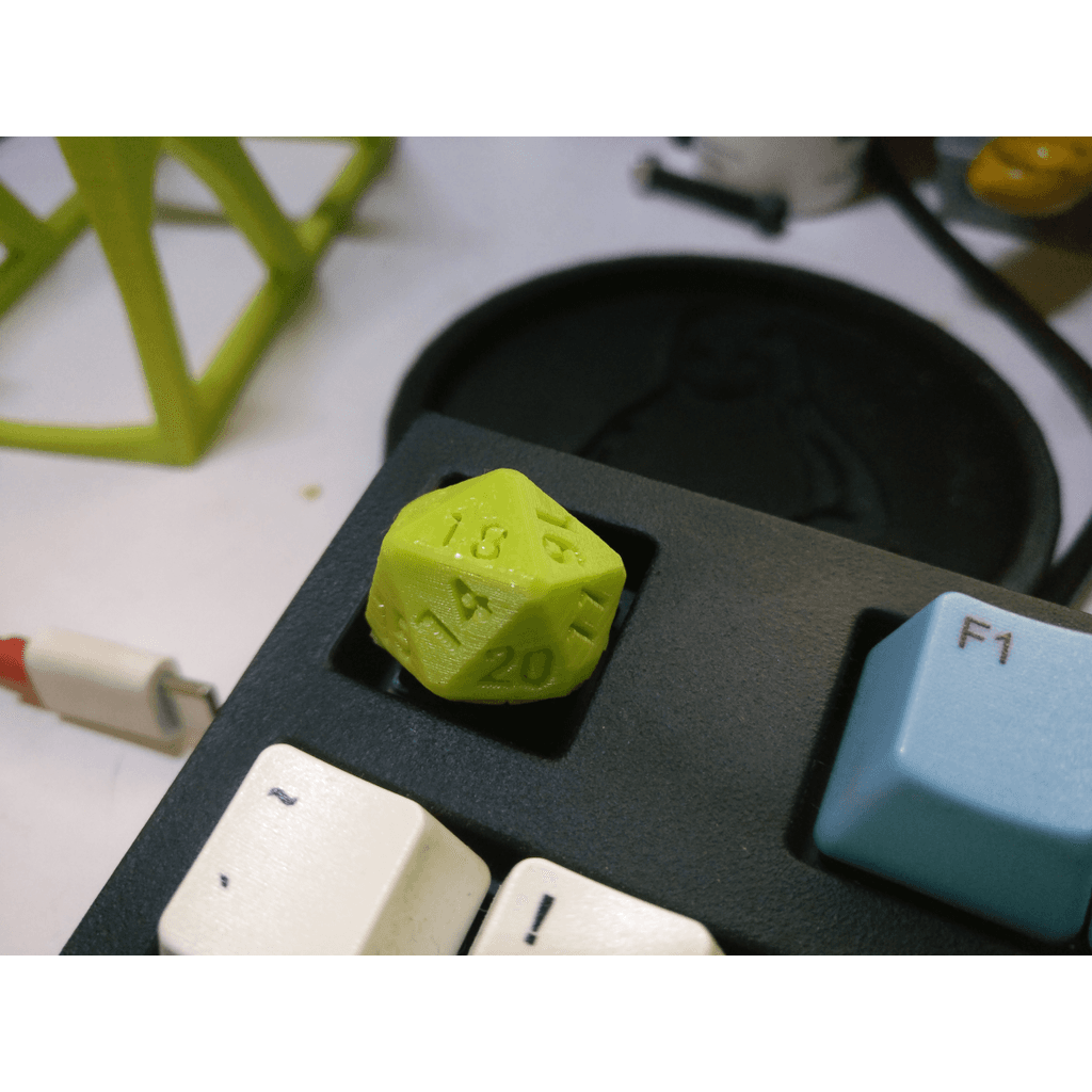 Крышка для клавиши в виде игрального кубика d20