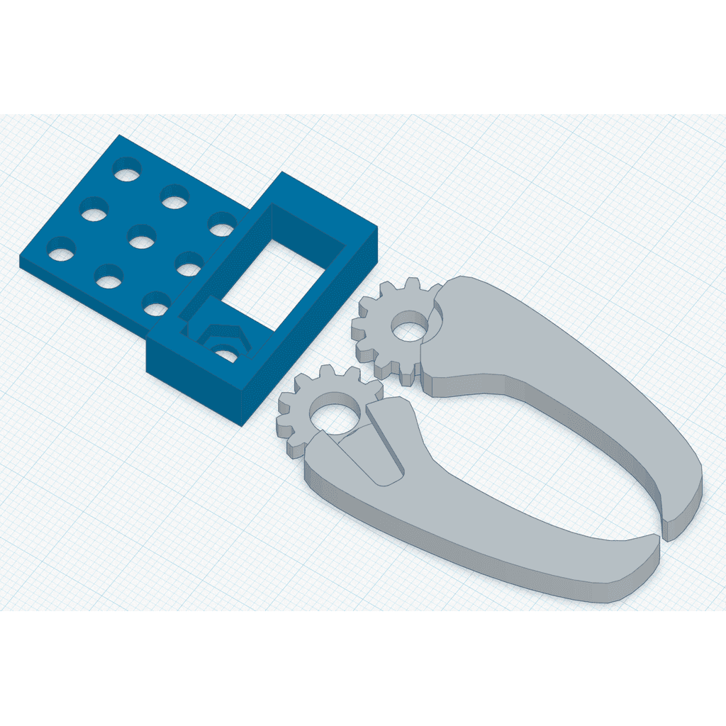 Захват для робота mBot на сервоприводе