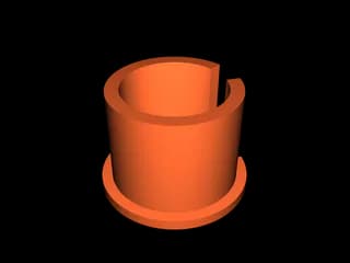 Параметрическая разрезная втулка-переходник (OpenSCAD) — фото 3