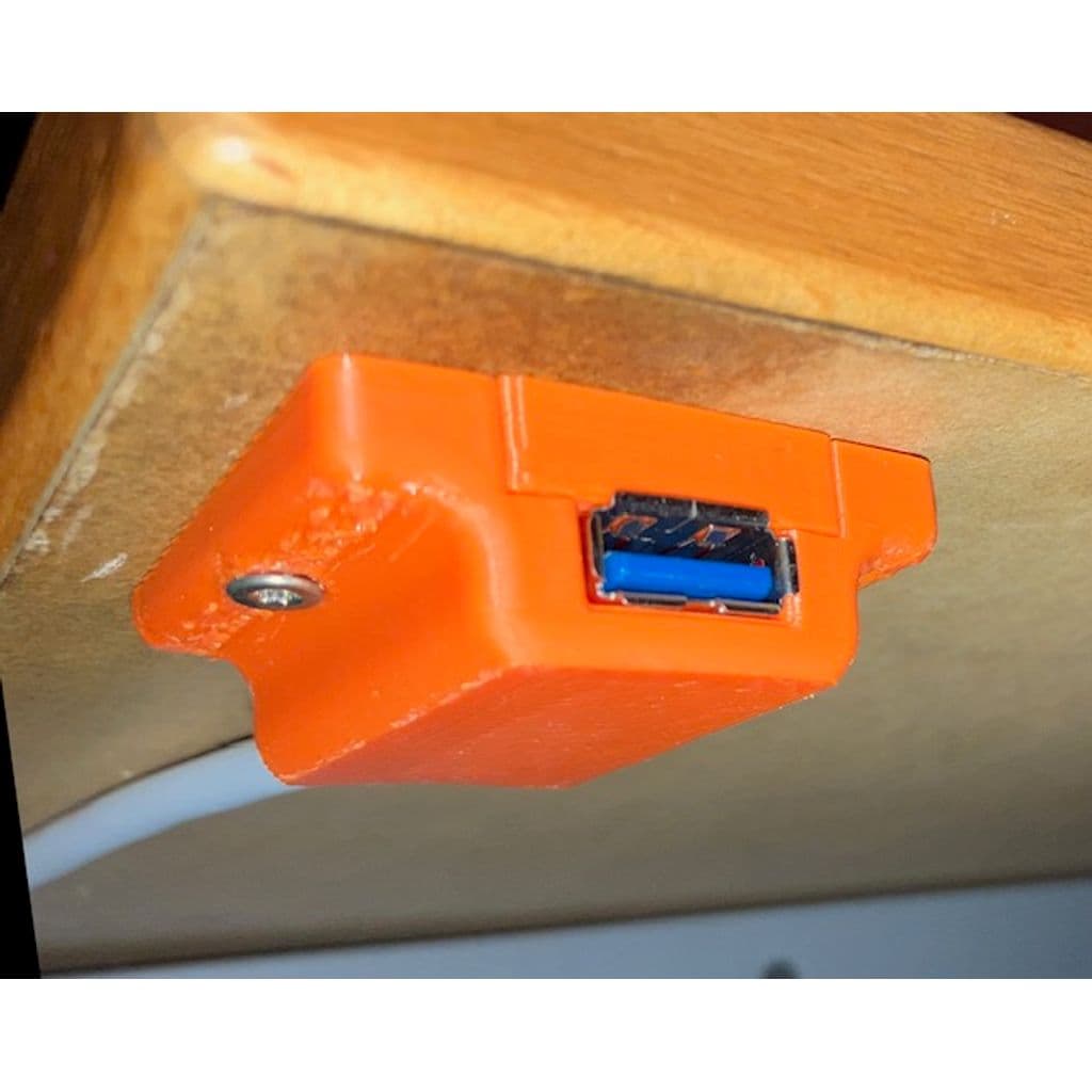 Крепление USB-удлинителя на стол — фото 1