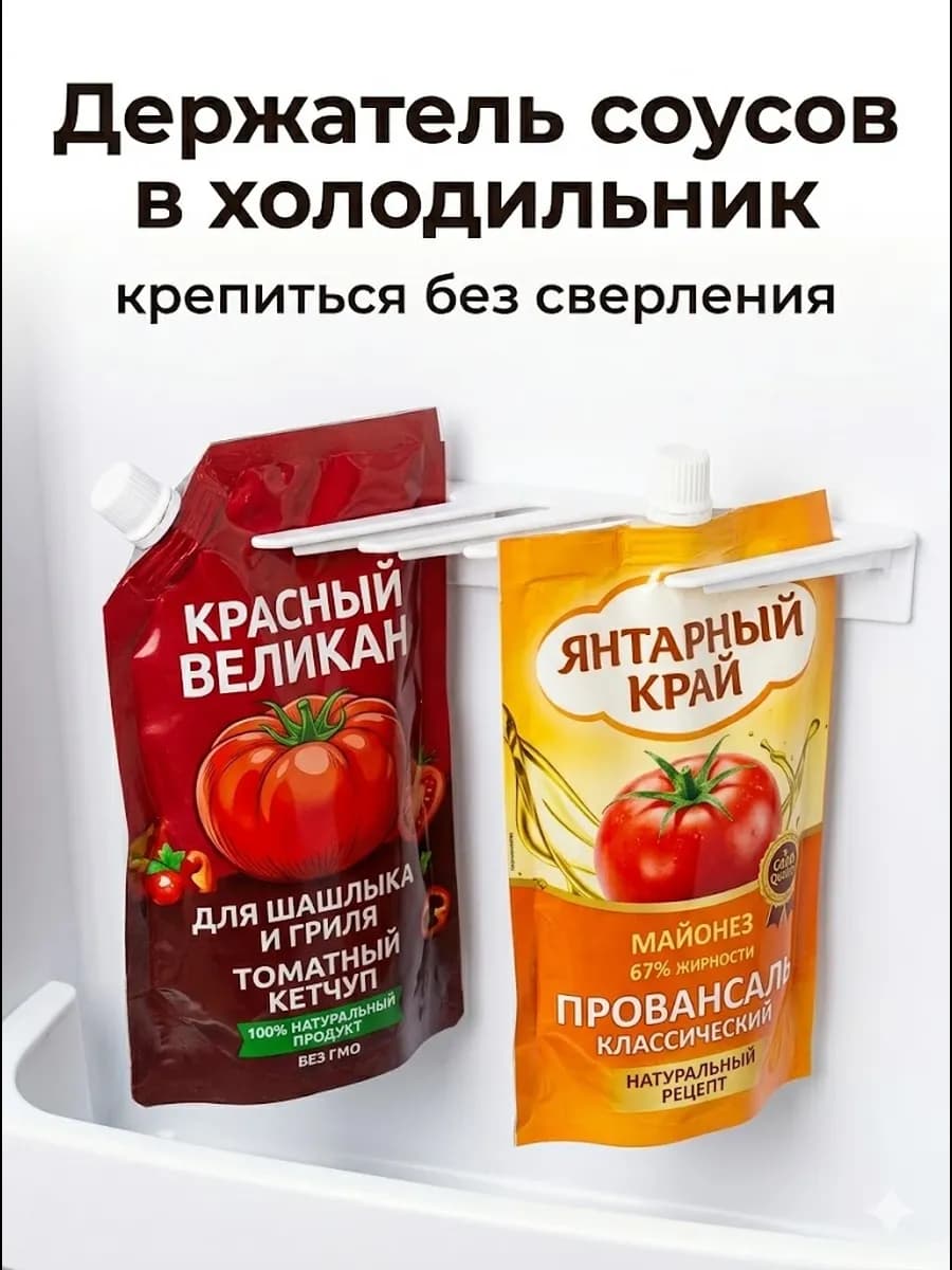 Держатель-органайзер для соусов в холодильник