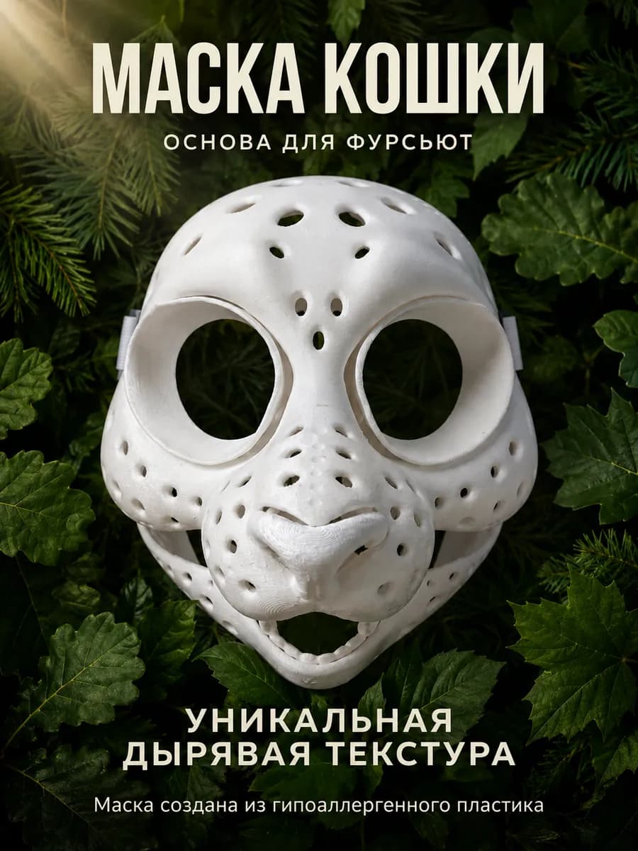 Маска Кошка основа для фурсьют
